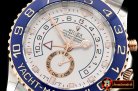 Rolex YachtMaster 116681 Blue RG/SS White BP Asia 7750 Mod