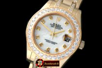 ROLMP023A - Diam Bez RG MOP Wht/Diam Asian Eta 2824