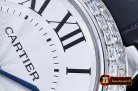 Cartier Balon Bleu Mens Diams Bez SS/LE White Miyota