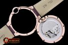 Cartier Balon Bleu Mens Diams Bez RG/LE White Miyota