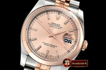 RDJ0306B - Datejust 36mm Smt RG/SS Rose Gold/Stk ARF Asia SH3135
