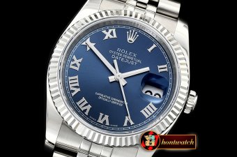 Rolex Datejust DJ 36mm Jub Flt 904L SS/SS Blue/Rmn ARF A3135 Mod