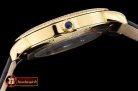 Replica Cartier Ronde Louis Cartier No Date YG/LE Diams White As