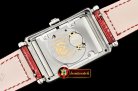 Franck Muller Long Island Ld 952QZ DIAM/SS/LE (Red) Wht GF Swiss Qtz