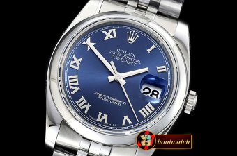 Rolex Datejust Man DJ 36mm Jub Dome 904L SS/SS Blue Roman ARF A3135