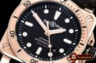 Bell & Ross BR03-92 42mm Diver RG/LE Black/Stk 1:1 Miyota 9015