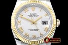 Rolex Datejust Man DJ 36mm Jub Flt 904L Wrapped YG/SS Wht/Rmn GMF A3135