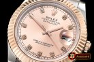 Rolex DJ2 41mm Oyst Flt RG/SS Rose Gold Diams BP A3136 Mod