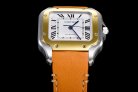 CARTIER SANTOS A8F 35mm MY9015 SS/YG LEATHER