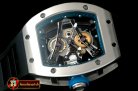 RM067B - Bubba Watson Tourbillon SS/RU Blue Swiss Qtz