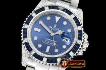 Rolex Submariner 116619 Blue Diam SS/SS Blue GSF A2836