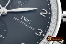 IWC Portuguese Chrono Diam SS/LE Grey/Black ZF A79350 Mod