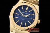 Replica Audemars Piguet Royal Oak 15400 YG/YG Blue JF MY9015 Mod