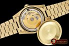 Rolex DayDate 40mm Flt YG/YG Pearl Wht Roman BP Swiss 2836