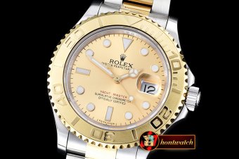 Replica Rolex YachtMaster Mens YG/SS Gold BP Asia 2836 Mod3135