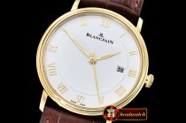 Blancpain Villeret Ref.6651 YG/LE White/Roman ZF Miyota 9015 Mod