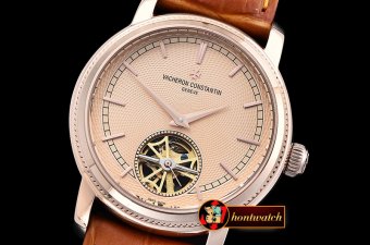 VACH. CONSTANTINE Patrimony Tourbillon RG/LE Rose Gold A21J Faux