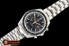 Omega Speedmaster Moonwatch SS/SS Blk/Org OMF A7750 9900