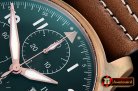 IWC Pilot Chrono Spitfire IW387902 Brz BR/LE Grn AIF A7750