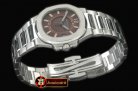 PP0179B - Nautilus 7010 Midsize 32mm SS Brown - Swiss Qtz