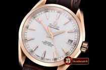 OMG0464I - Aqua Terra 38mm RG/LE White A2836 Mod8500 JHF