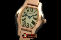 CAR0336B - Tortue De Cartier RG/RG White Swiss Quartz