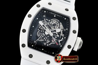 Richard Mille RM055 Bubba Watson CER/VRU Wht Skele KVF MY8215 Mod
