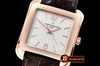 VACH. CONSTANTINE Toledo 1951 RG/LE White/Stk/Num Miyota 9015