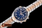Replica Omega Planet Ocean Chrono RG/SS Blue Asia7750 Mod 9301