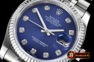 Rolex DateJust Jub Flt SS/SS Dark Blue Diam BP A3135 Mod