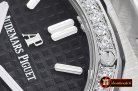 Audemars Piguet Royal Oak Ladies 33mm SS/SS Blk Diams JF Swiss E