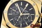 AP0358B - Royal Oak Chronograph Ref 26320 YG/YG Black A-7750