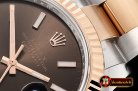 Rolex Datejust DJ2 41mm Oyst Flt 904L RG/SS Brwn/Stk ARF Asia 2824