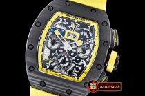 Replica Richard Mille RM011 Yellow Storm - 50 LE FC/NY - A7750