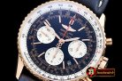 Breitling Navitimer B01 RG/LE Blue/Wht JF A7750 Mod