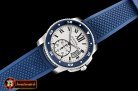 Cartier Calibre de Cartier Diver (Blue) SS/RU Wht JF Asia 2824