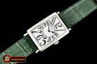 Franck Muller Long Island Ladies 952QZ SS/LE (Grn) Wht GF Swiss Qtz