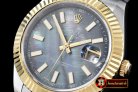 R2DJ0195J - SS/YG Oyster M-Black Stk Asian 2813