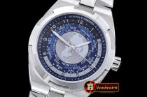 VACH. CONSTANTINE 2016 Overseas World Time 7700V SS/SS Blue MY82