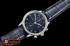 IWC Portuguese Chrono Diam SS/LE Blk/Blk ZF A79350 Mod