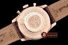 Replica Breitling Navitimer RG/LE Brown Asia 7750 Mod