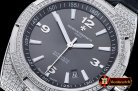 VACH. CONSTANTINE Overseas Ref.47074 Diams SS/LE Grey MY8215 Mod