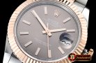 Rolex Datejust DJ2 41mm Oyt Flt RG/SS Grey/Stk BP Asia 2813