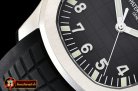 Patek Philippe Aquanaut Ref.5167 SS/RU Black/Num PF Asia 2824 Mod