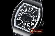 Franck Muller Vanguard Mens V45 PVD/LE/RU Black Lume ABF Asia 2824