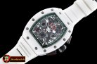 Richard Mille RM011 Felipe Massa LE Wht Cer CER/PVD/VRU Green A7