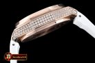 AP0369B - Royal Oak Ladies Chrono RG/RU Wht Num Diam Bez VK64