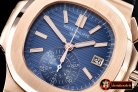 PP0202B - 5980 Nautilis Chrono RG/LE Blue BP A-7750