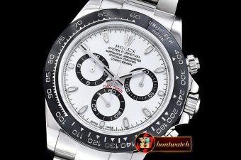Rolex Daytona 116500LN Cer Bez SS/SS Wht JF A23J Mod 4130