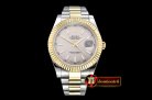 Rolex Datejust DJ2 41mm Oyst YG/SS Grey Stk BP A3136 Mod